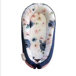 Amelia Rose and Co Blue and Blush Baby nest in Excellent Condition